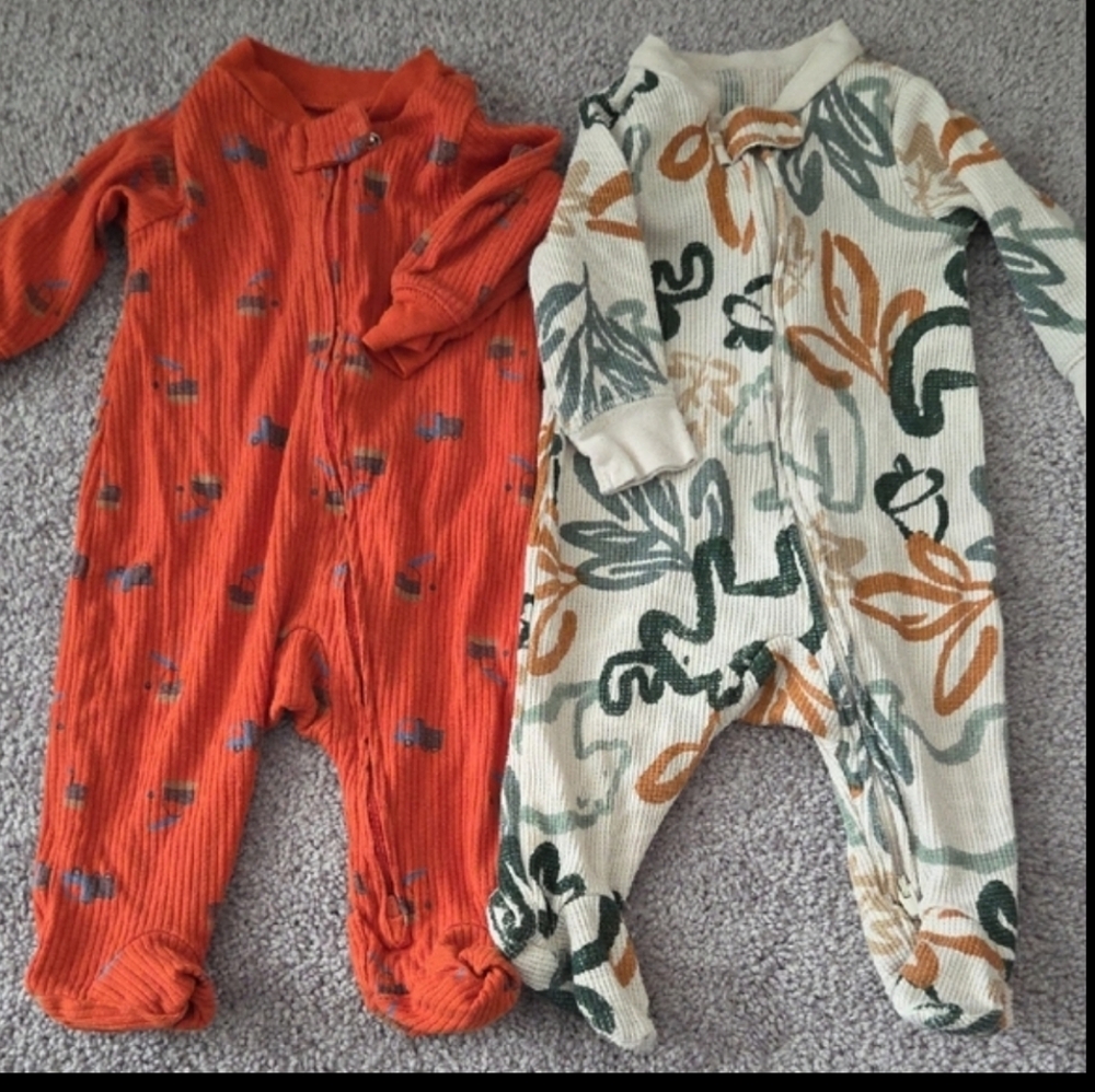 36 Piece Bundle Carters, Huggies, Cloud Island Pants, Joggers, Onesies Sleepers, - Picture 15 of 15